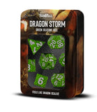 Dragon Storm Silicone Dice Set: Green Dragon Scales