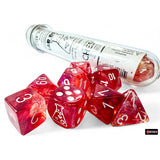 7-Die Set Borealis Luminary: Passion/White (+bonus die)(Lab Dice 9)