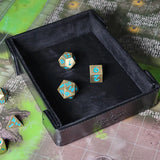 Compact Magnetic Dice Tray - Black