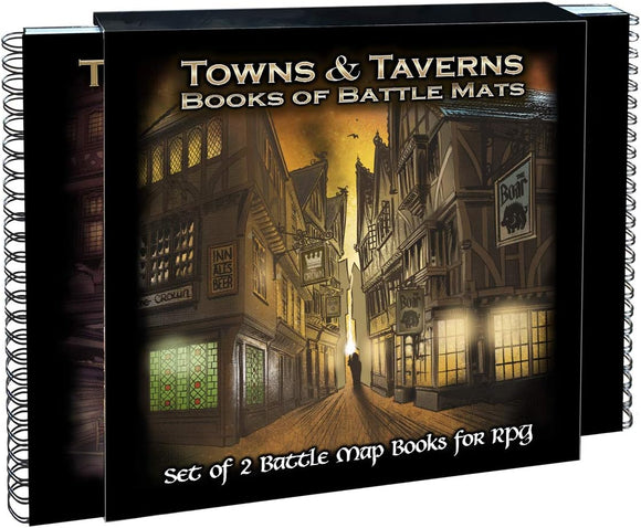 Towns & Taverns Books of Battle Mats - 2 Book Set