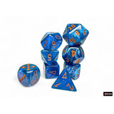 7-Die Set Borealis: Midnight Copper (+bonus die) (Lab Dice 9)