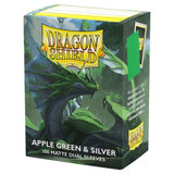 Dragon Shield Sleeves: Matte Dual - Apple Green & Silver (100)