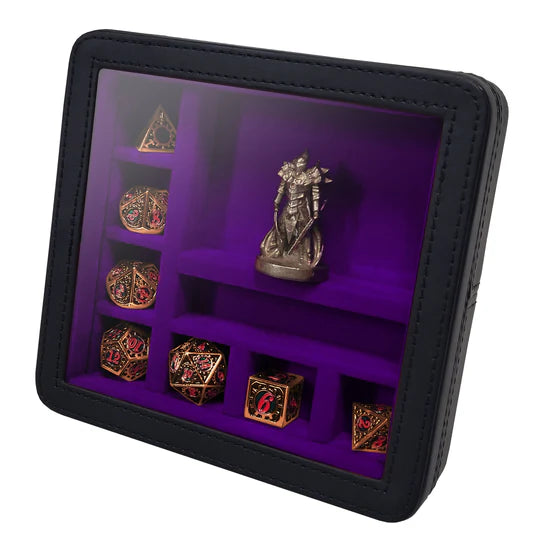 Character Shrine-RPG Dice and Miniature Traveling Display Case - Purple