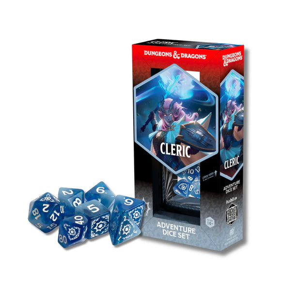 Dungeons & Dragons Adventure Dice - Cleric: White / Blue