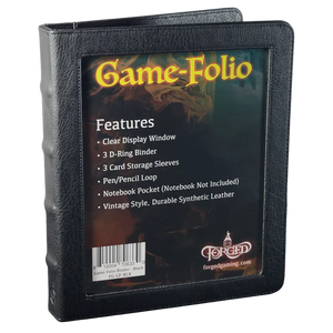 Game-Folio RPG Binder and Character Journal - Black