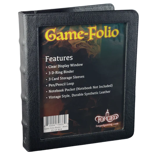 Game-Folio RPG Binder and Character Journal - Black
