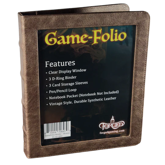 Game-Folio RPG Binder and Character Journal - Bronze
