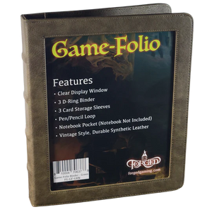 Game-Folio RPG Binder and Character Journal - Green
