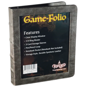 Game-Folio RPG Binder and Character Journal - Pewter