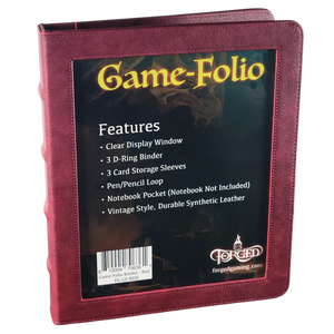 Game-Folio RPG Binder and Character Journal - Red