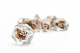 Rose Dice 16mm Resin Poly Dice Set