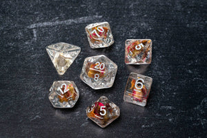 Rose Dice 16mm Resin Poly Dice Set