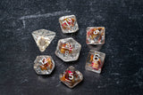 Rose Dice 16mm Resin Poly Dice Set