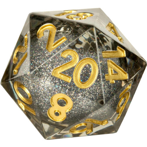 Individual D20 Elixir Liquid Core Dice: Vanishing Oil