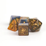 Dungeons & Dragons Adventure Dice - Monk: Blue / Gold