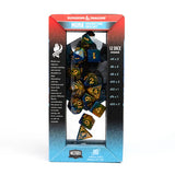 Dungeons & Dragons Adventure Dice - Monk: Blue / Gold