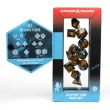Dungeons & Dragons Adventure Dice - Monk: Blue / Gold