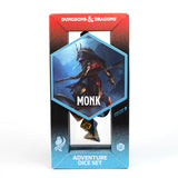 Dungeons & Dragons Adventure Dice - Monk: Blue / Gold