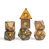 Dungeons & Dragons Adventure Dice - Monk: Blue / Gold