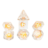 Orange Fruit Slice Dice Set