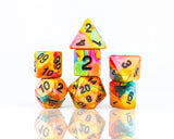 Rainbow Gold Dice Set