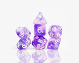 Purple Glaze Dice Set
