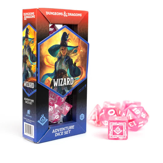 Dungeons & Dragons Adventure Dice - Wizard: Fuchsia