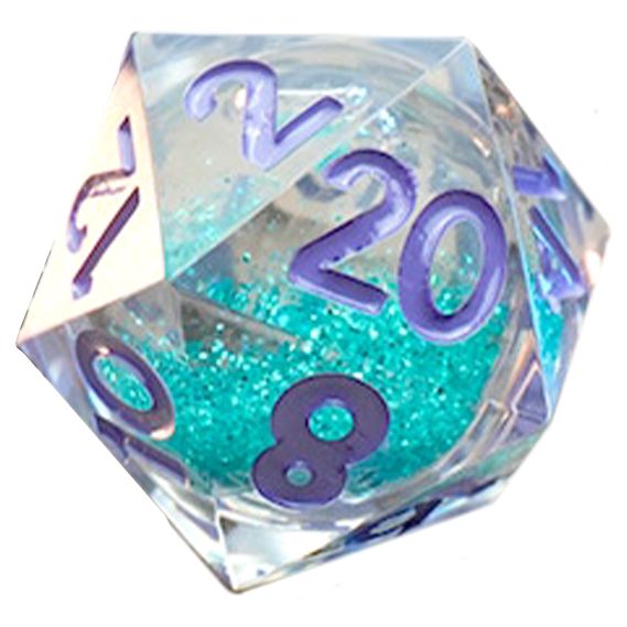 Individual D20 Elixir Liquid Core Dice: Disco Vibes