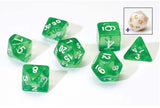 Translucent Green Resin Dice Set