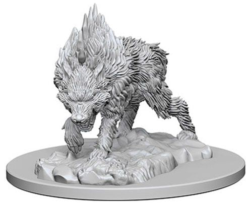 Pathfinder Battles Deep Cuts Unpainted Minis: W4 Dire Wolf