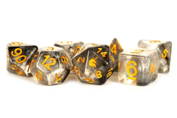 Metallic Dice Games: 16mm Polyhedral Set - Unicorn - Rogue Rage (7)