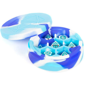 Metallic Dice Games: Silicone Case - Blue/White/Light Blue